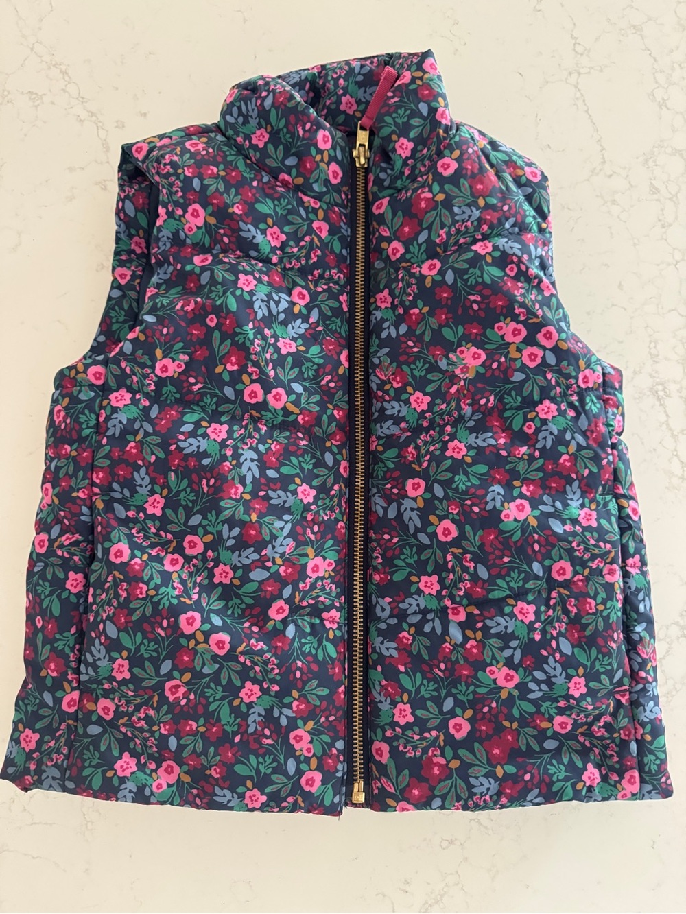 Crewcuts Kids Floral Puffer Vest